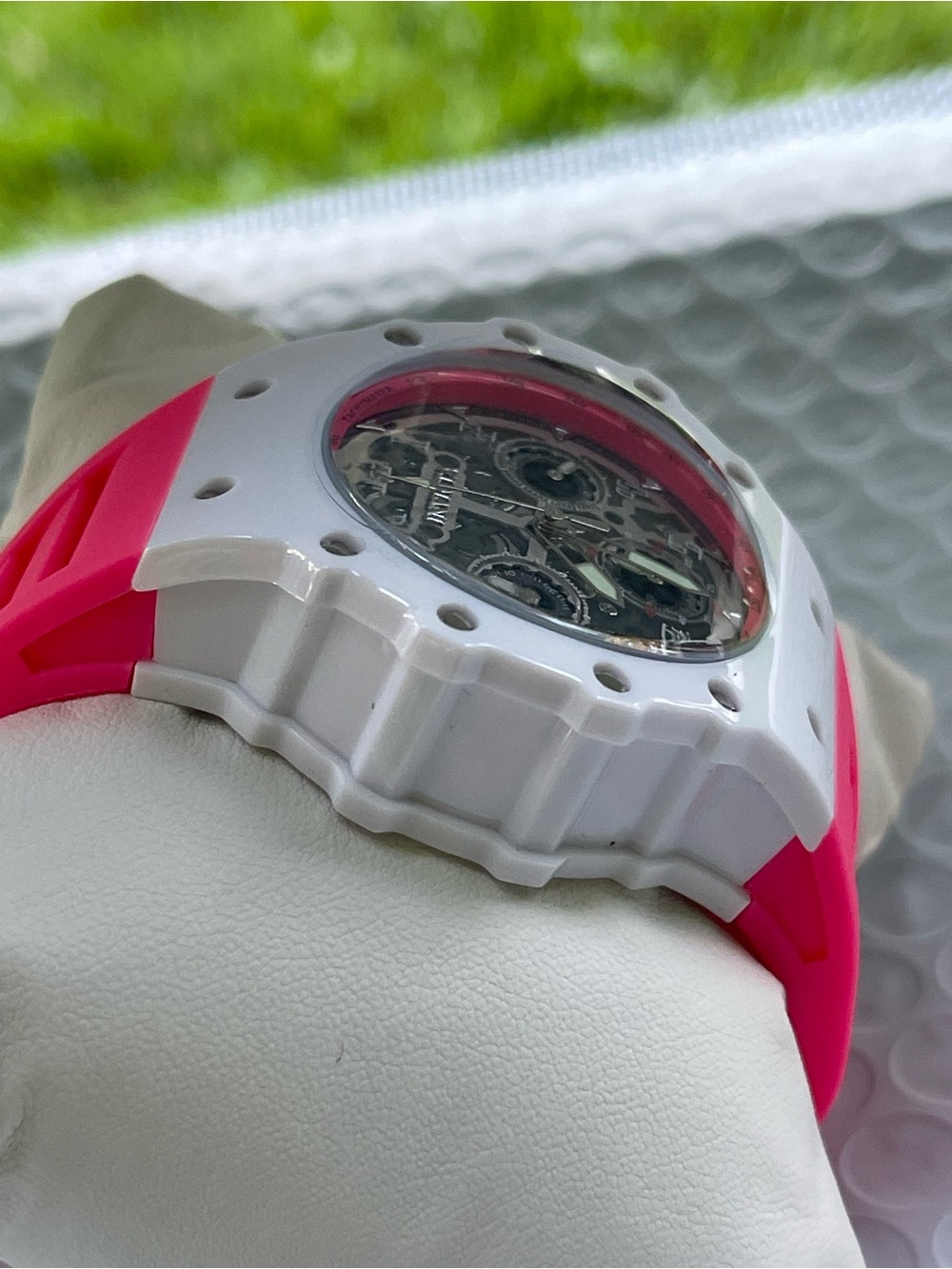 Invicta Racing Apexium Unisex Watch - 41mm, Pink (69620) - Picture 7 of 12